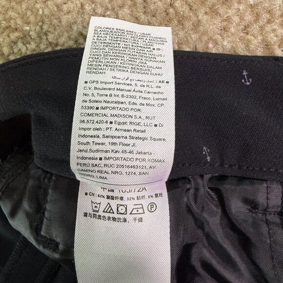 Old Navy Harper Black Anchor Mid Rise Straight Leg Capri Pants Size 8 32x25 E596 - Picture 6 of 14